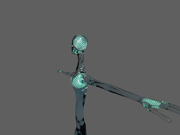 strange alien 3d max - Alien Robot (Light Being) by Gooneacehole